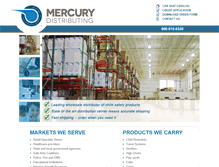 Tablet Screenshot of mercurydistributing.com
